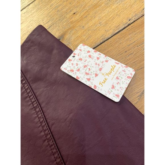 (Sold) Free People Modern Femme Vegan LeatherSkirt - Picture 12 of 12